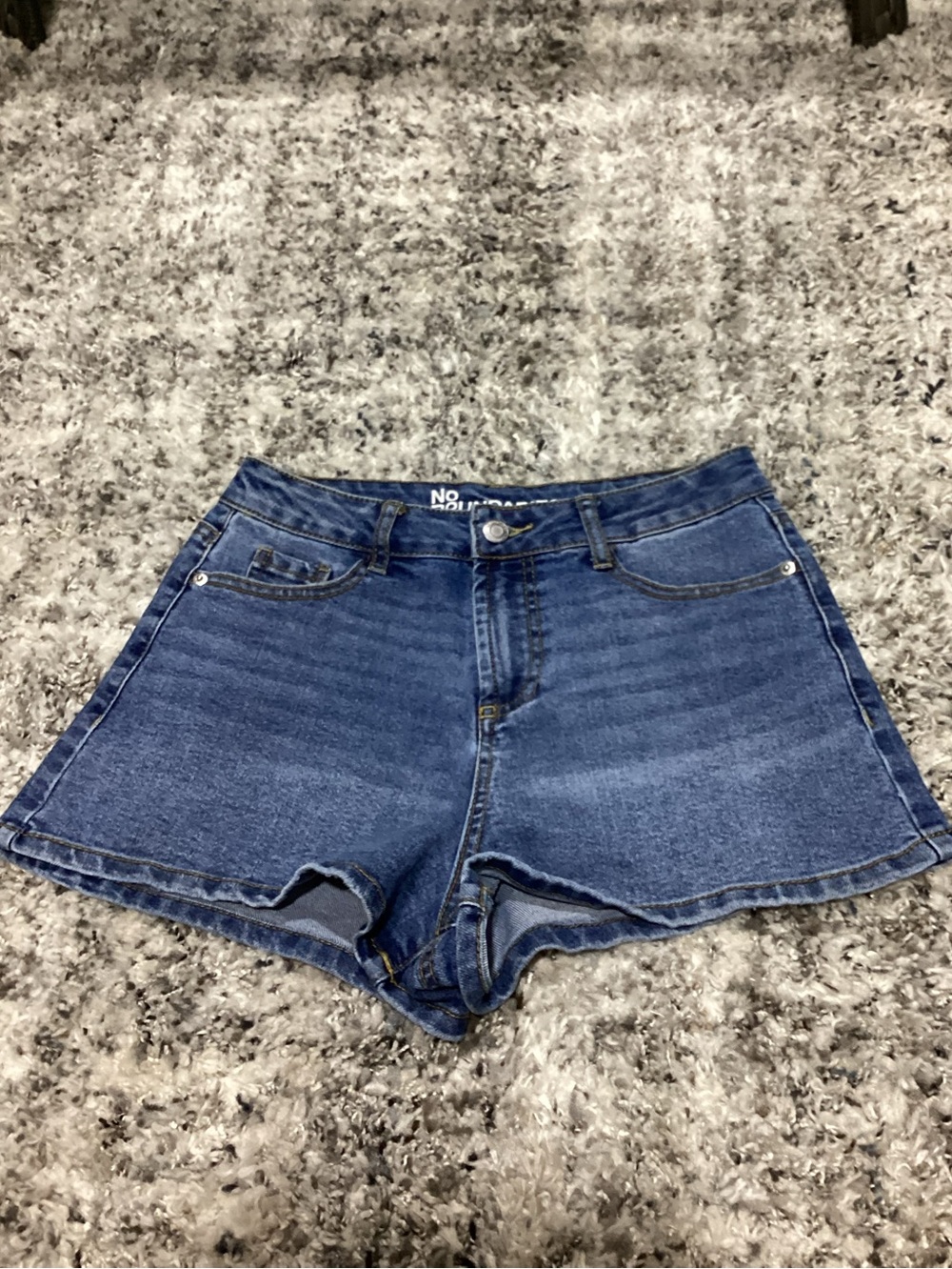 Blue Denim High-Rise Women’s Shorts